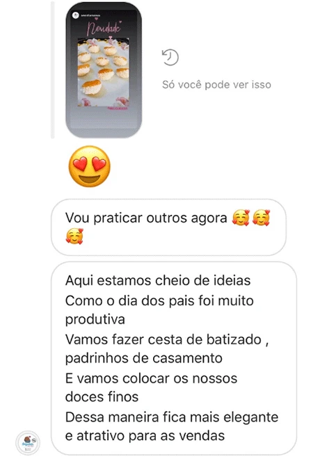 Depoimento de aluna