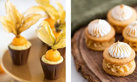 Doces finos em forminhas