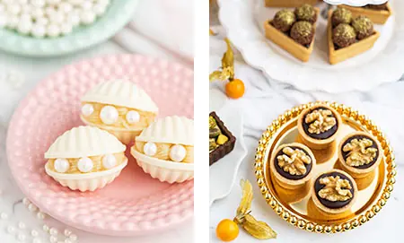 Seleção de doces finos